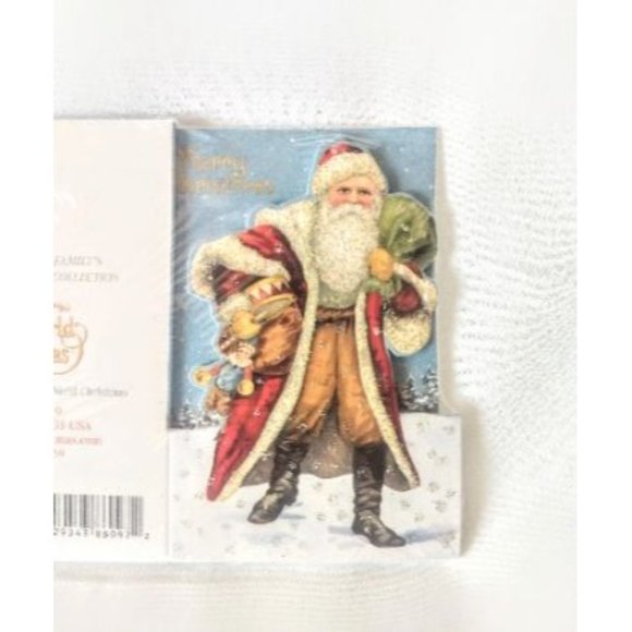 Small Old World Christmas Santa Cards - Picture 2 of 3